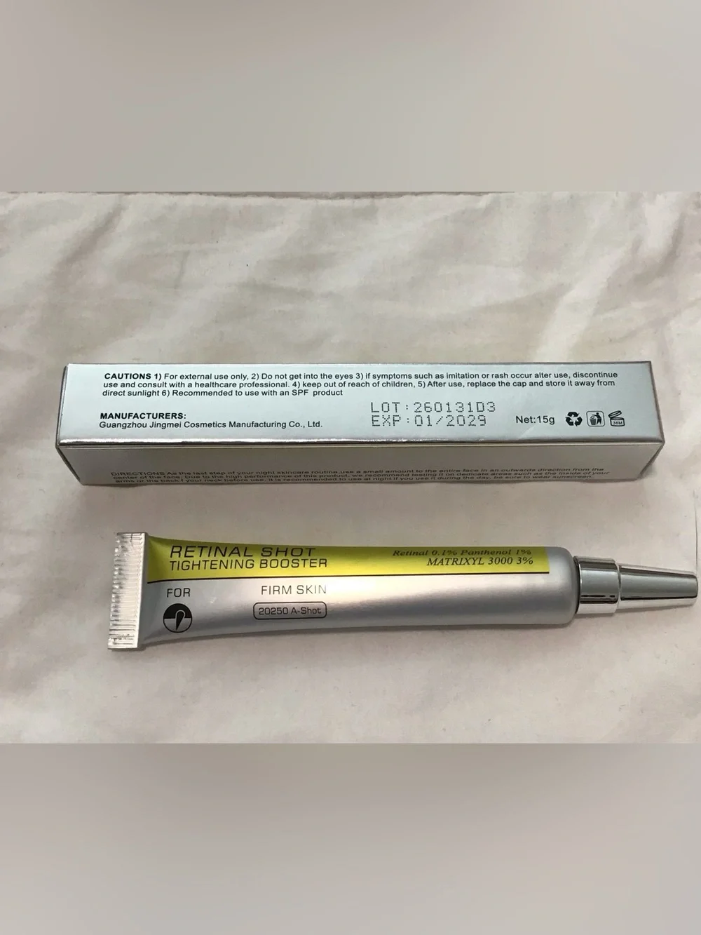 Retinal Shot Tightening Booster Panthenol 1% – Green/Silver